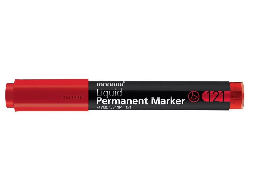 Permanentní popisovač MONAMI 121 SigmaFlo Liquid, červený