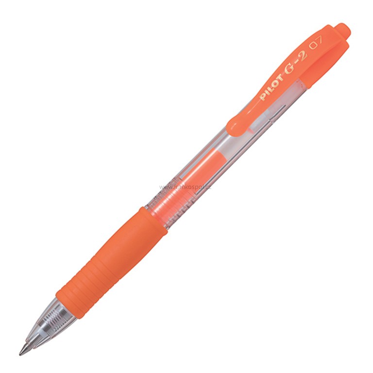 Gelové pero PILOT G2 Neon, 0,7, oranžové