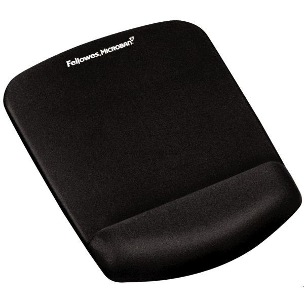 Podložka pod myš a zápěstí FELLOWES PlushTouch, černá