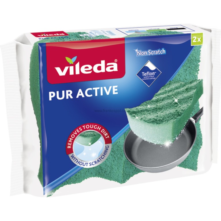 Houbička na nádobí VILEDA Pur Active, 2 ks