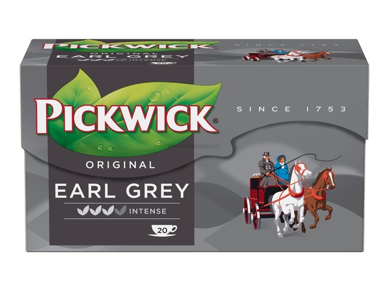 Černý čaj PICKWICK Earl Grey, 20 x 2 g