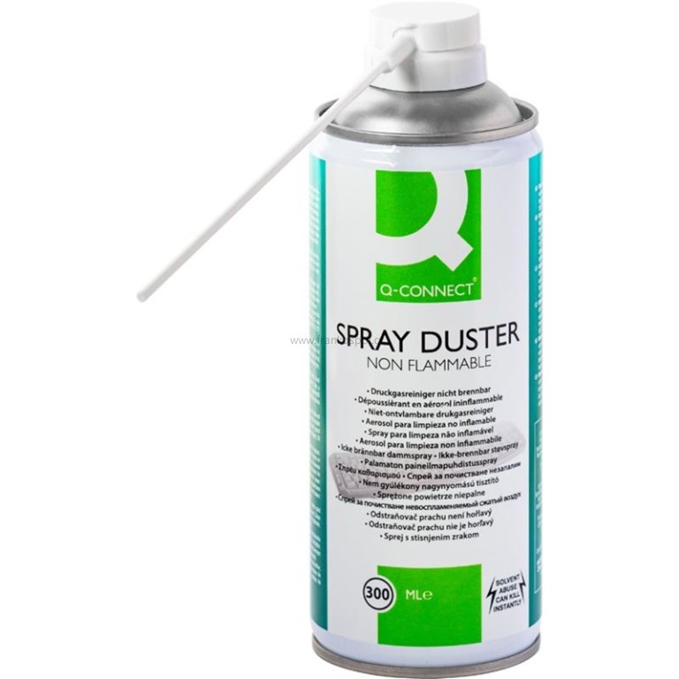 Čistič se stlačeným vzduchem Q-Connect, NEHOŘLAVÝ, 300 ml