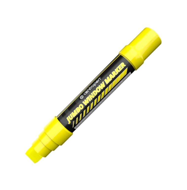 Křídový značkovač CENTROPEN 9120 JUMBO, fluo žlutý