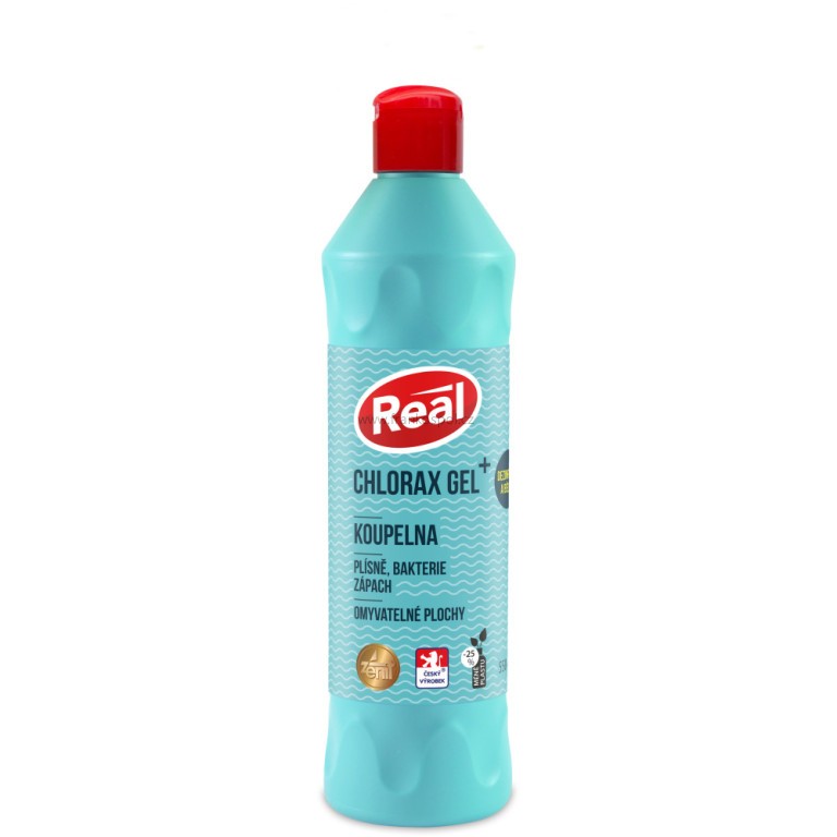 REAL Chlorax gel Plus, univerzální čistič s dezinfekční přísadou