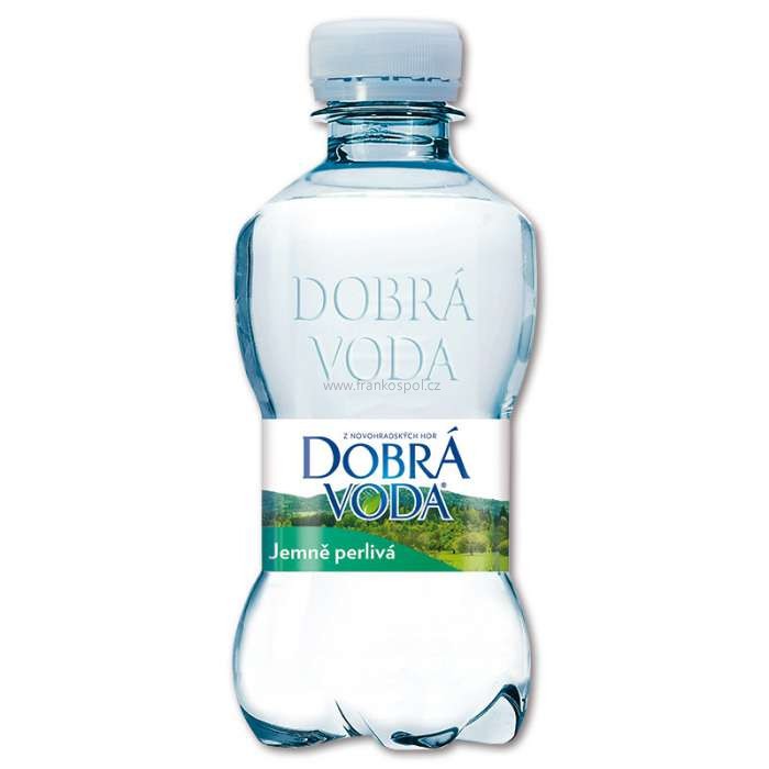 Minerální voda DOBRÁ VODA, jemně perlivá, 8 x 0,25 l