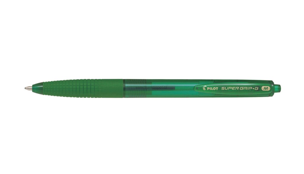 Kuličkové pero PILOT FriXion SuperGrip-G 2044, střední (M), zelené
