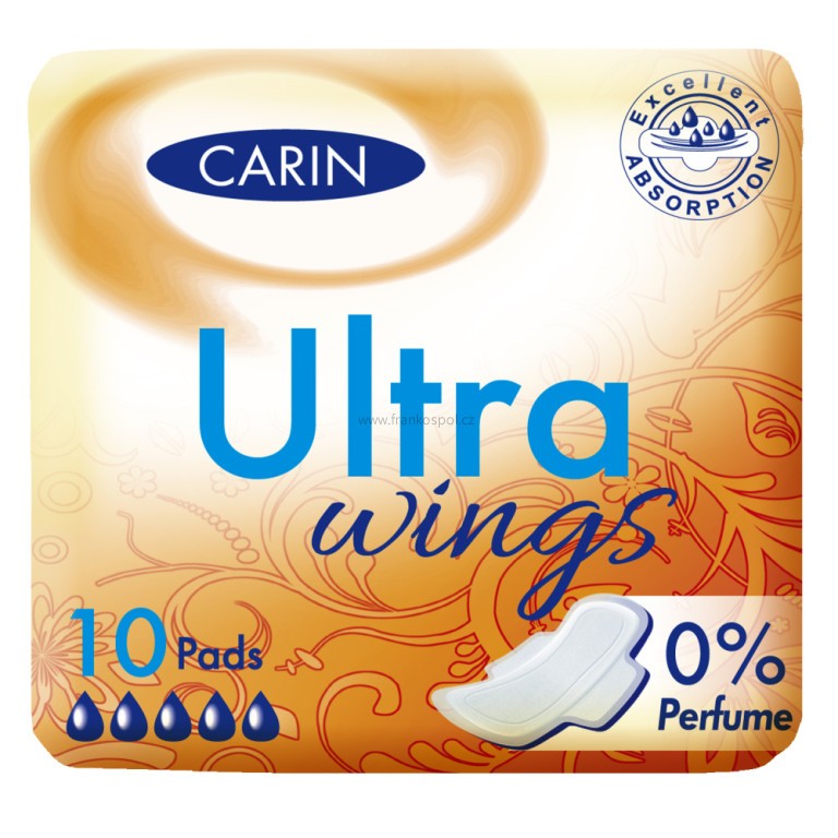 Dámské vložky CARIN Ultra wings, 10 ks