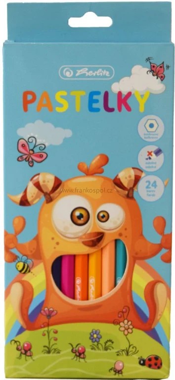 Pastelky HERLITZ příšerka, 24 barev