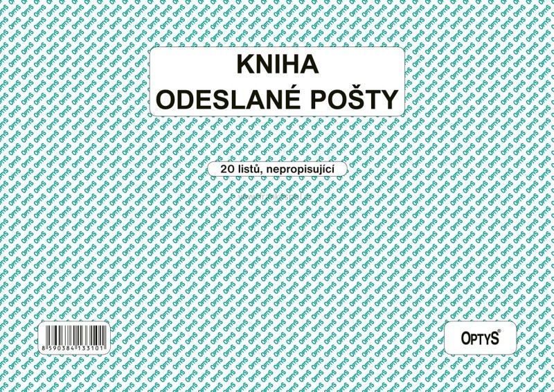 Kniha odeslané pošty A4, 20 listů