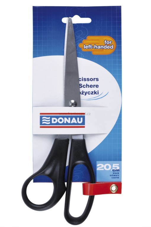 Kancelářské nůžky DONAU, asymetrické, 20,5 cm, pro leváky