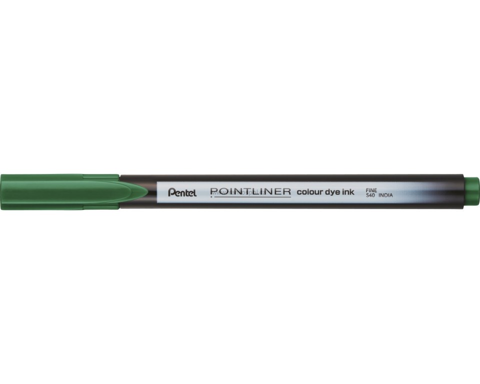 Liner PENTEL Pointliner S40, 0,4 mm, zelený