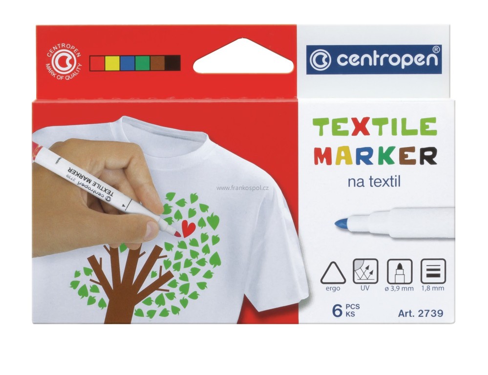 Značkovač CENTROPEN 2739 na textil