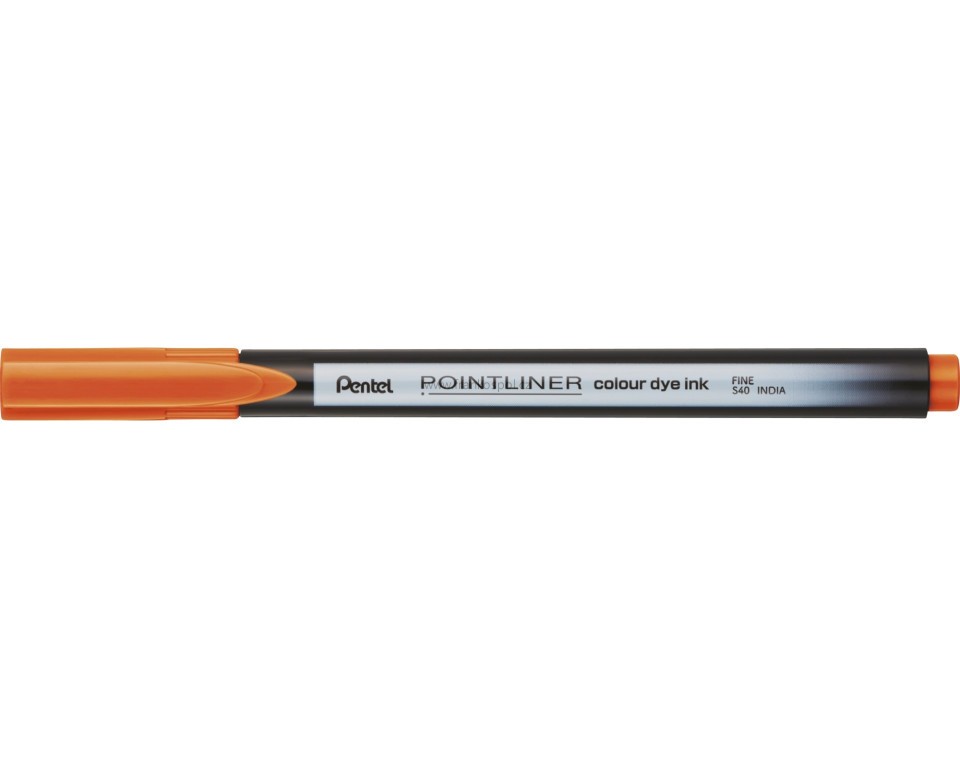 Liner PENTEL Pointliner S40, 0,4 mm, pomerančový