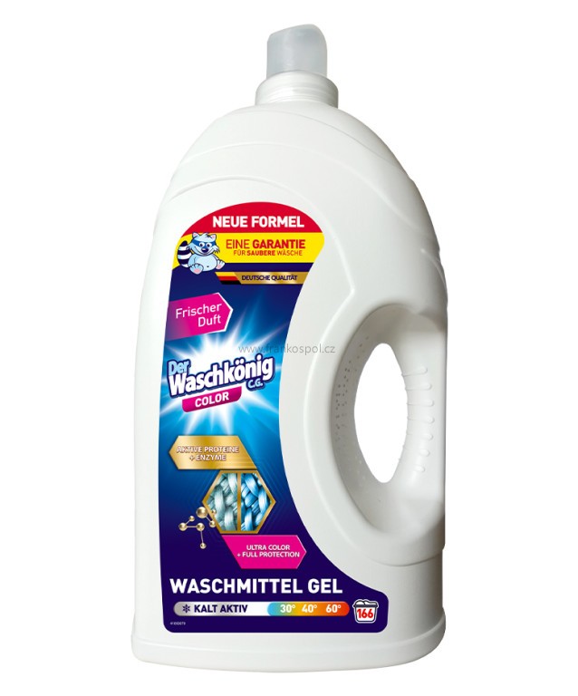 Prací gel WASCHKÖNIG Color, 166 PD, 5 l