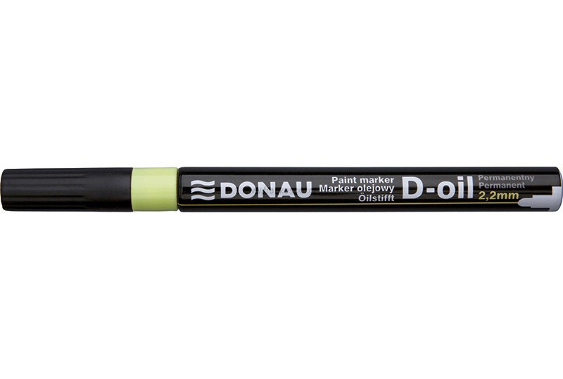 Lakový popisovač Donau D-oil, 2,2 mm, žlutý