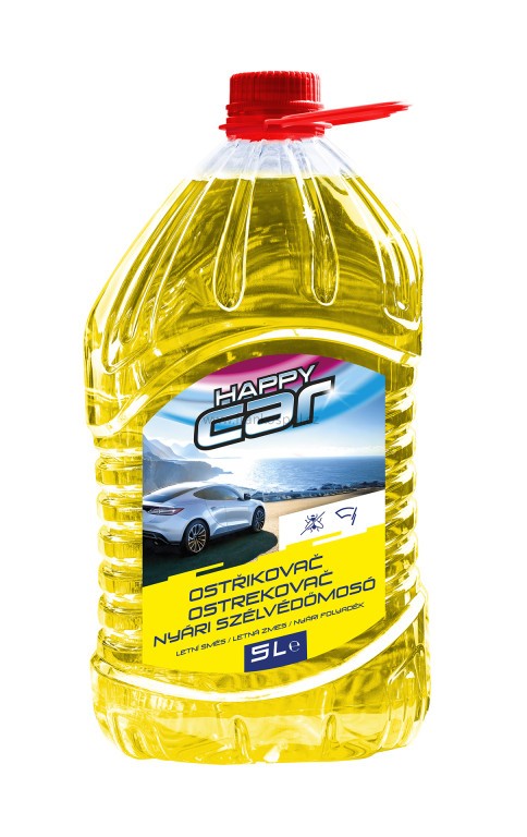 Letní kapalina do ostřikovačů HAPPY CAR, 5 l