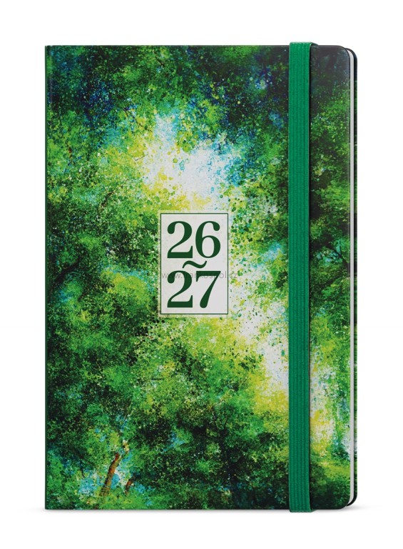 Týdenní diář 18měsíční LUNGO, B6, Les