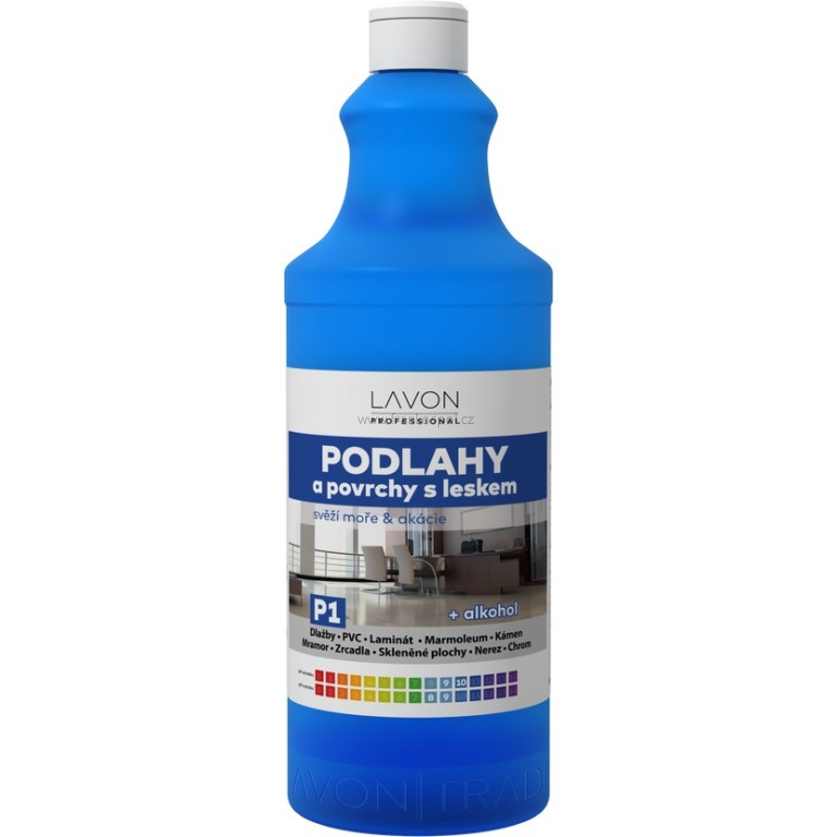 LAVON Professional podlahy a povrchy s leskem P1, Svěží moře & akácie, 1 l