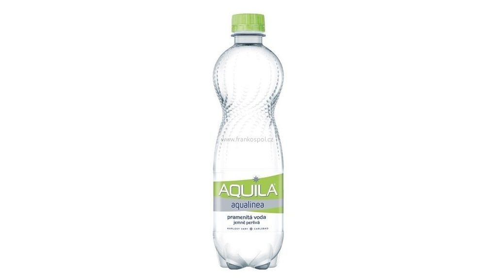Pramenitá voda AQUILA Aqualinea, 12 x 0,5 l, jemně perlivá