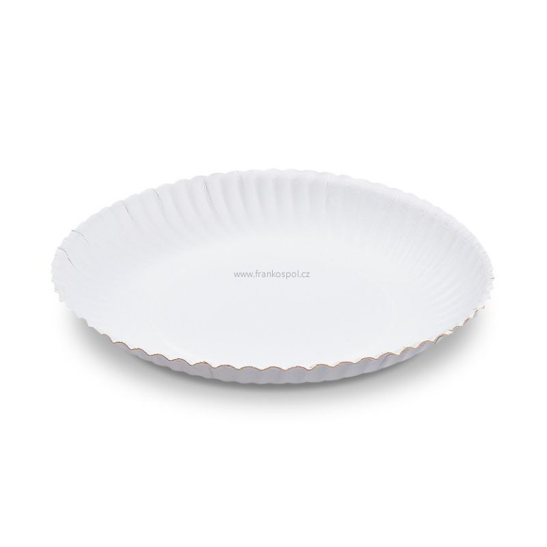 Papírový tácek kulatý hluboký, 28 cm