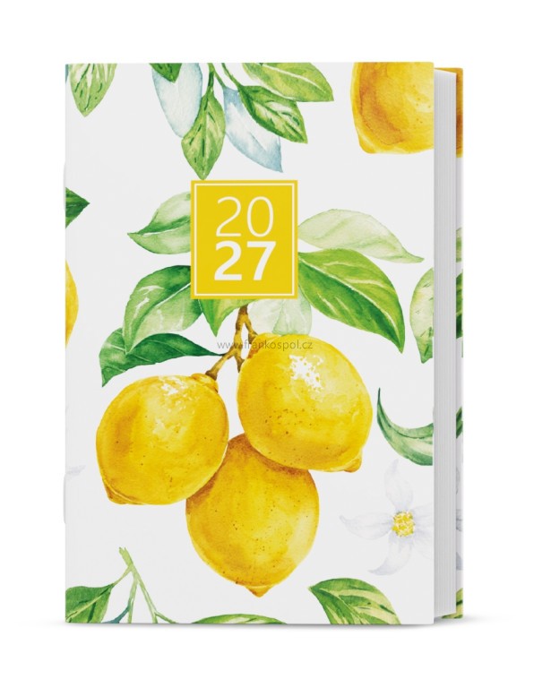 Týdenní diář GUSTAV LAMINO, Citron