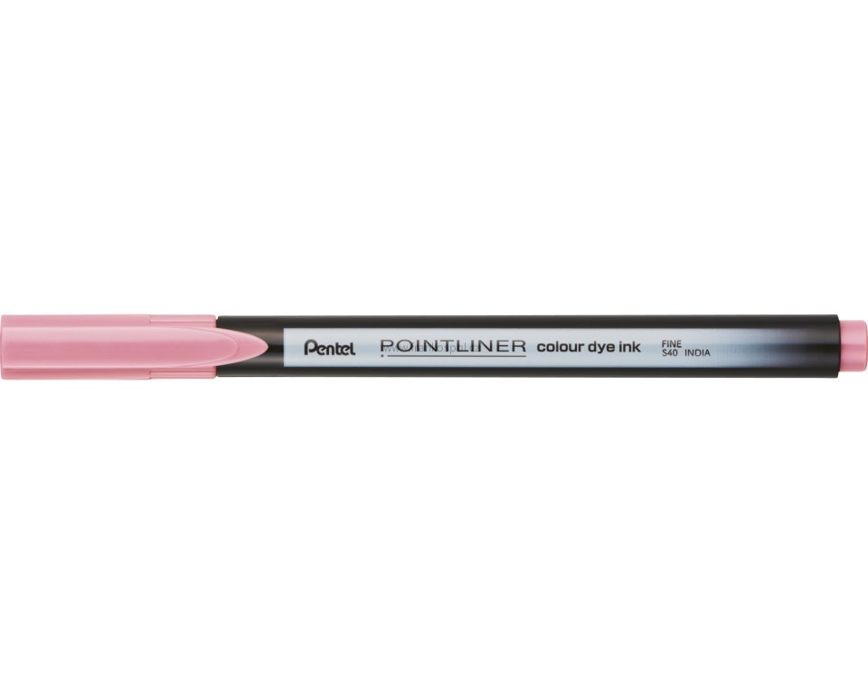 Liner PENTEL Pointliner S40, 0,4 mm, světle růžový