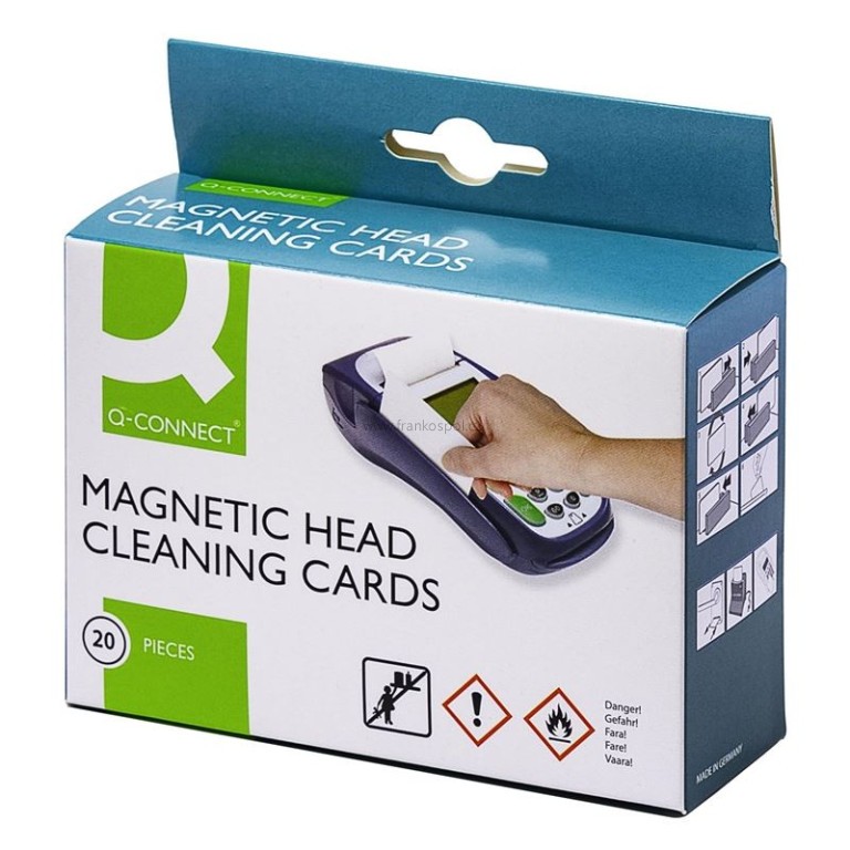 Čisticí karty Q-Connect na čtečky karet, 20 ks