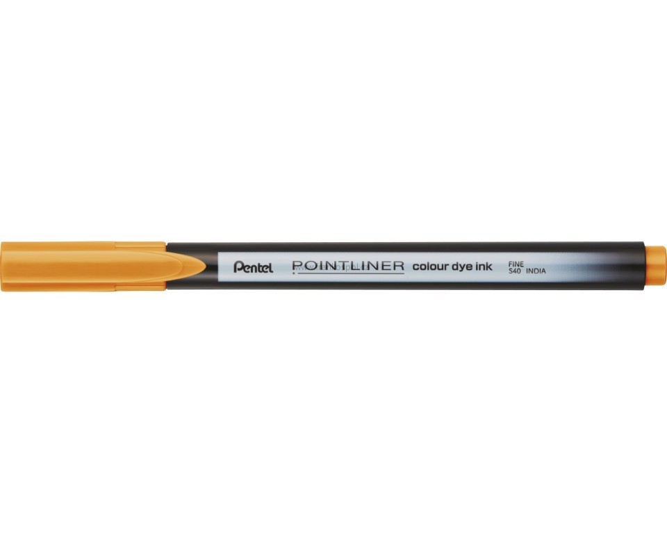 Liner PENTEL Pointliner S40, 0,4 mm, oranžový