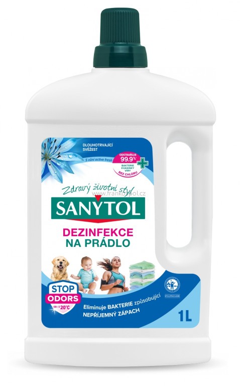 SANYTOL dezinfekce na prádlo, 1 l, active fresh