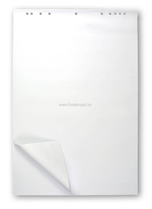 Flipchartový blok 95 x 68 cm, 25 listů, čistý