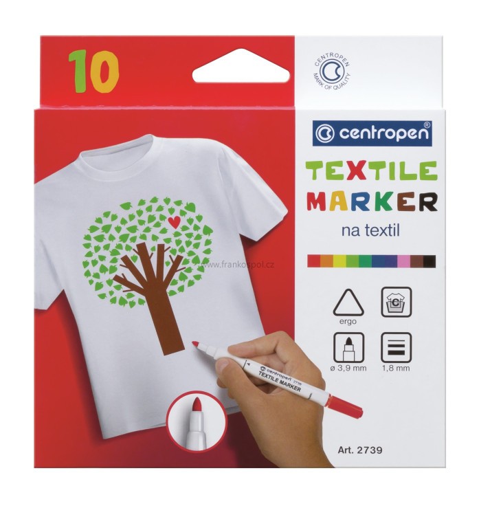 Značkovač CENTROPEN 2739 na textil
