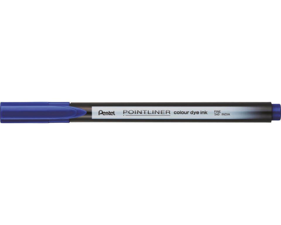 Liner PENTEL Pointliner S40, 0,4 mm, modrý