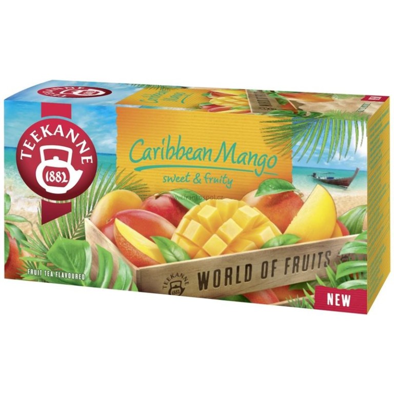 Ovocný čaj TEEKANNE Caribbean Mango, 20 x 2,25 g