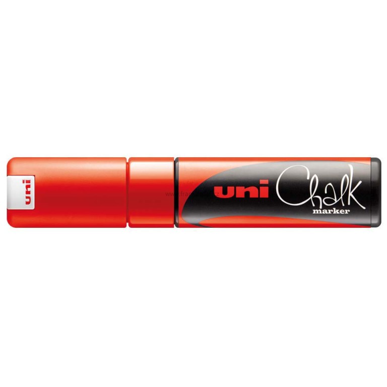 Křídový popisovač UNI Chalk Marker, 8 mm, červený