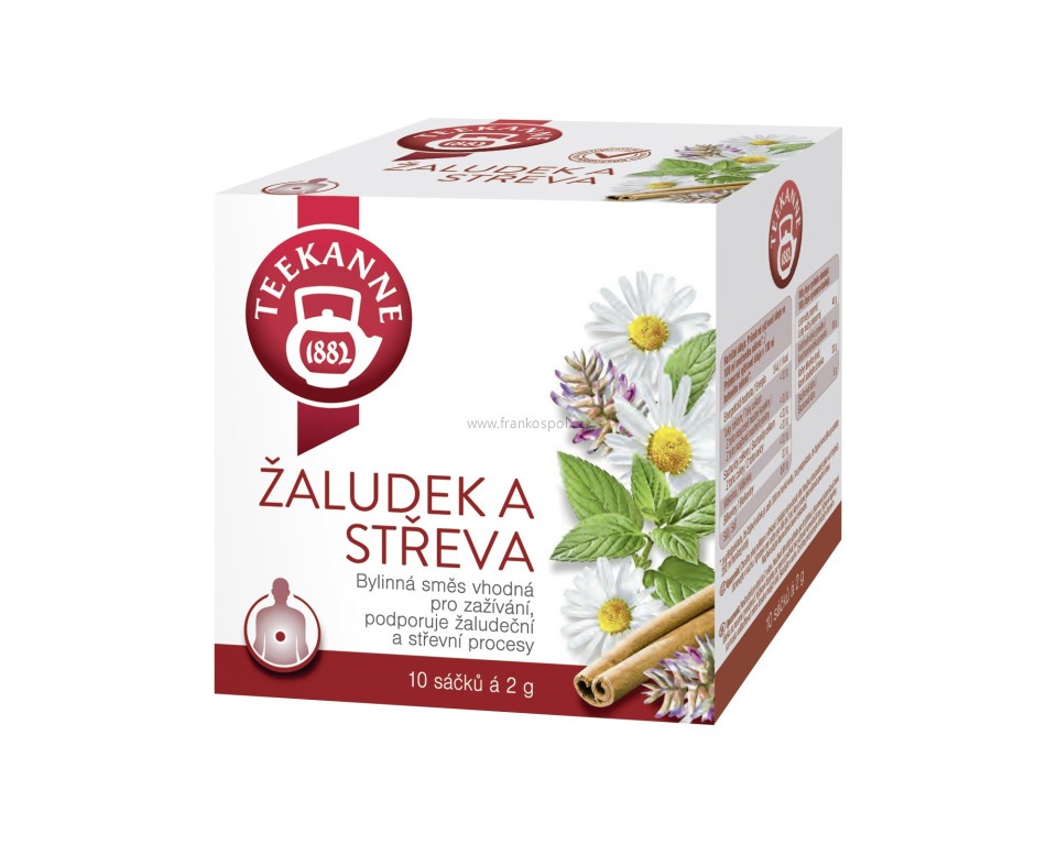Funkční čaj TEEKANNE Žaludek a střeva, 10 x 2 g