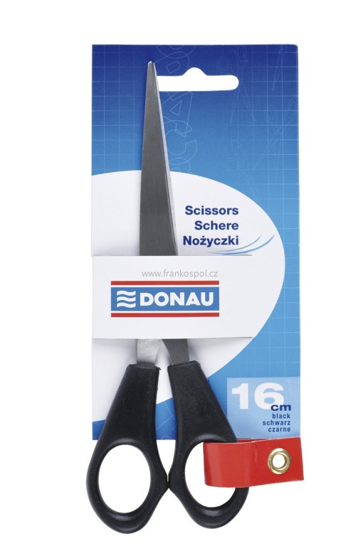 Kancelářské nůžky DONAU, symetrické, 16 cm