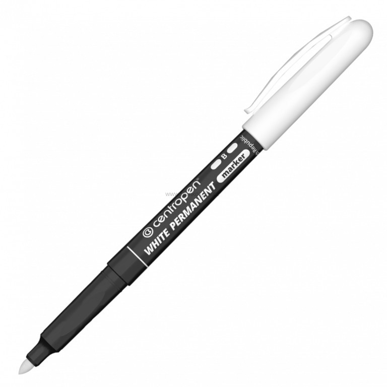Permanentní popisovač CENTROPEN 2687, bílý
