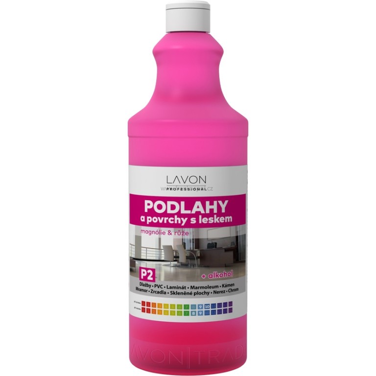 LAVON Professional podlahy a povrchy s leskem P2, Magnólie & růže, 1 l