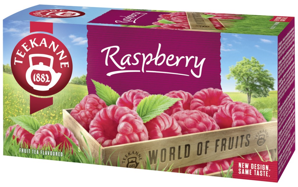 Ovocný čaj TEEKANNE Raspberry, 20 x 2,5 g