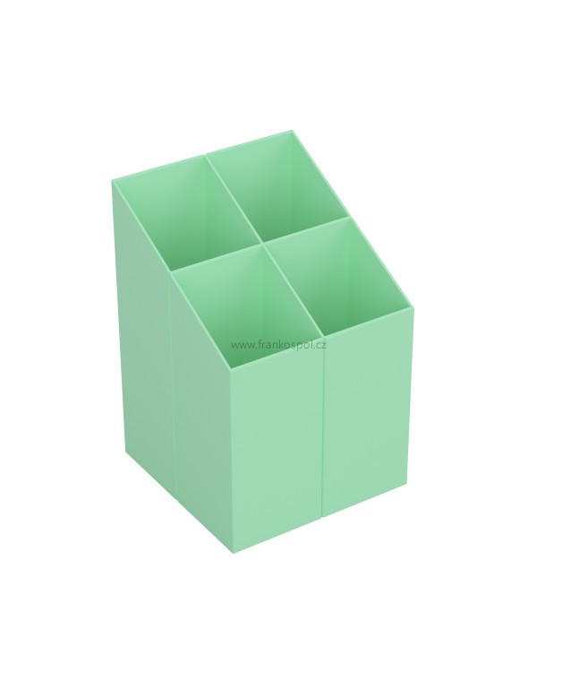 Stojánek na tužky ICO Quadrate, pastelově zelený