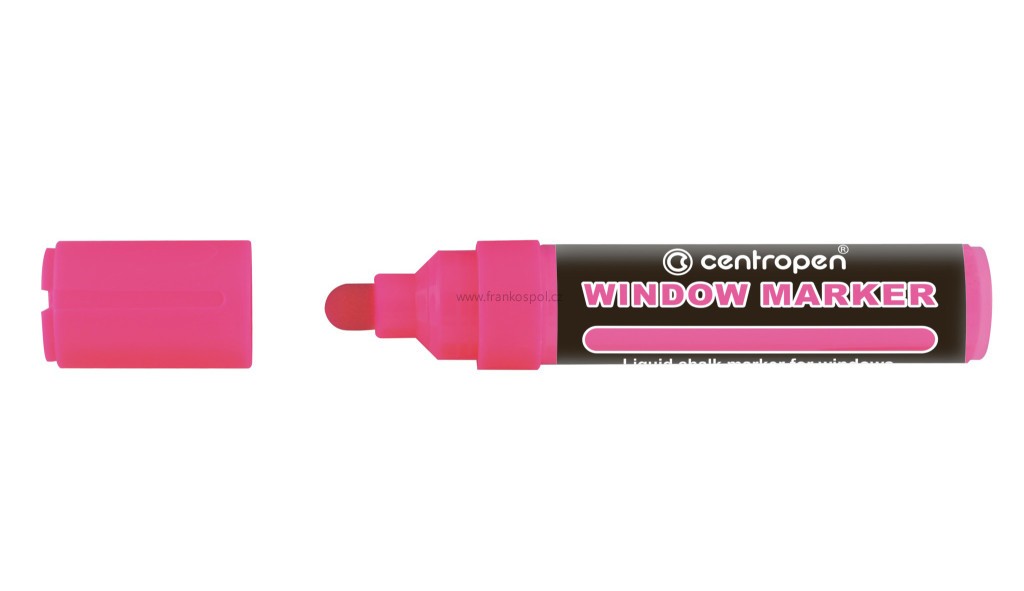 Křídový značkovač CENTROPEN 9121, fluo růžový