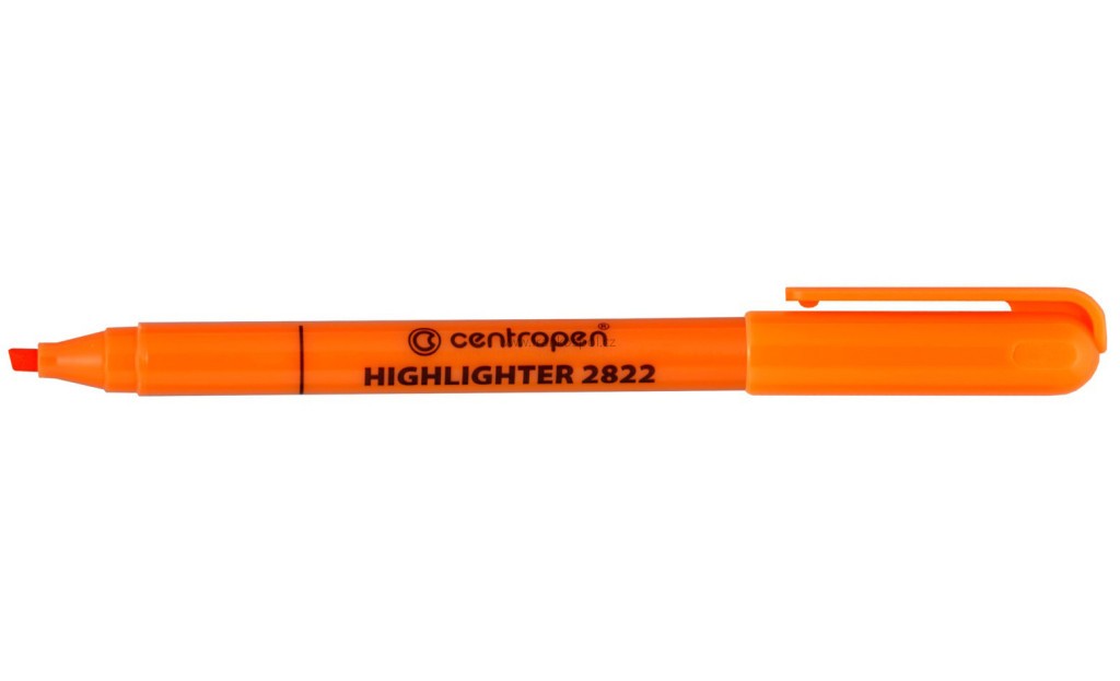 Zvýrazňovač CENTROPEN 2822, oranžový