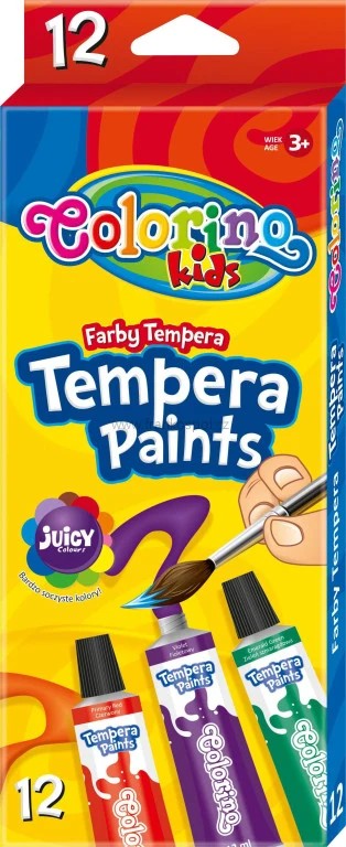 Temperové barvy COLORINO, 12 barev