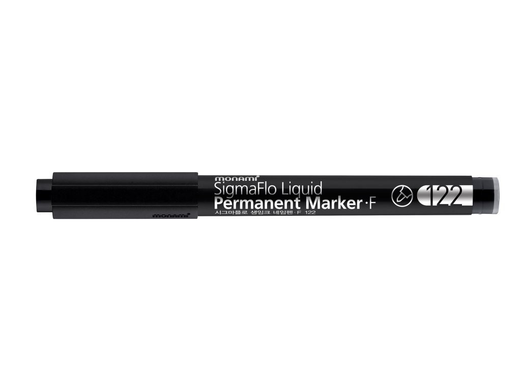 Permanentní popisovač MONAMI 122 SigmaFlo Liquid, černý