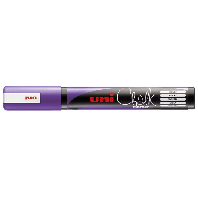 Křídový popisovač UNI Chalk Marker, 1,8-2,5 mm, fialový