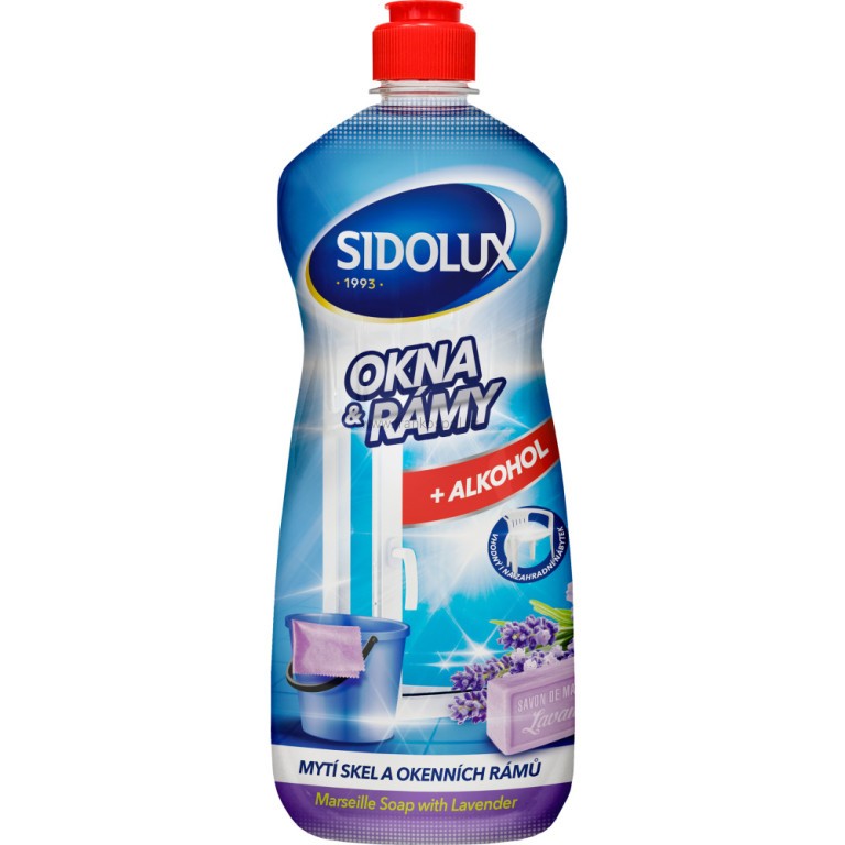 SIDOLUX čistič na okna a rámy, 1 l, Marseille Lavender