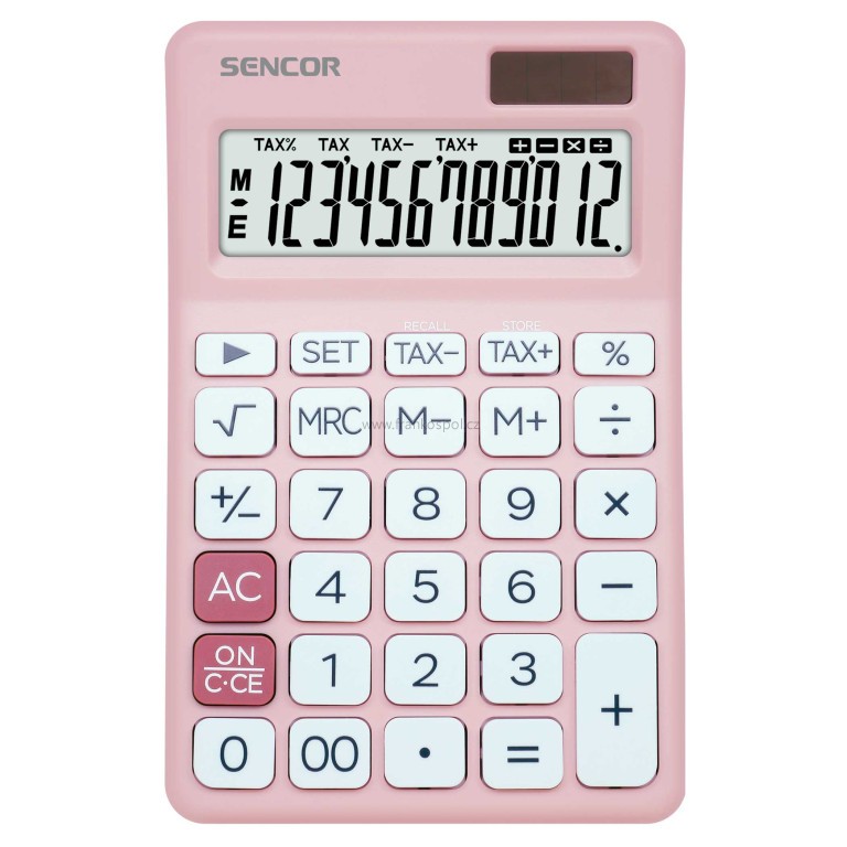 Kalkulačka SENCOR SEC 381 TAX, růžová
