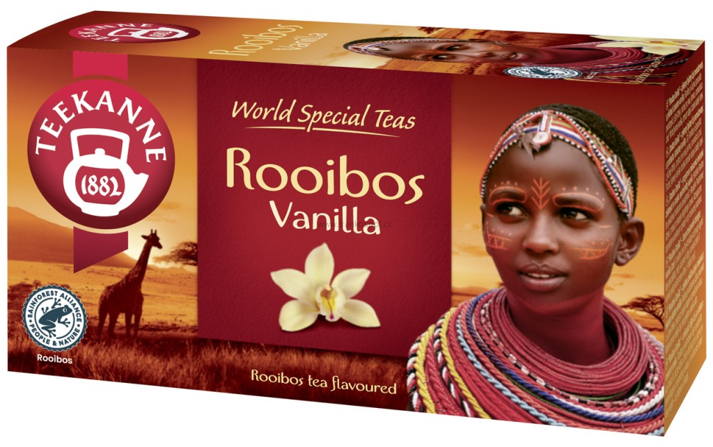 Bylinný čaj TEEKANNE Rooibos Vanilla, 20 x 1,75 g