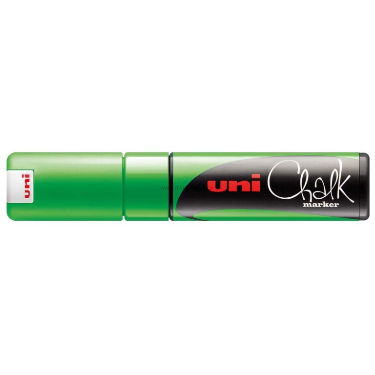 Křídový popisovač UNI Chalk Marker, 8 mm, fluo zelený