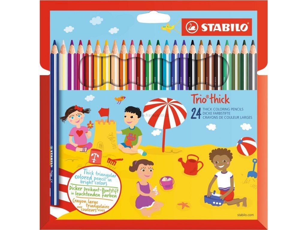 Pastelky STABILO TRIO 24ks trojhranné